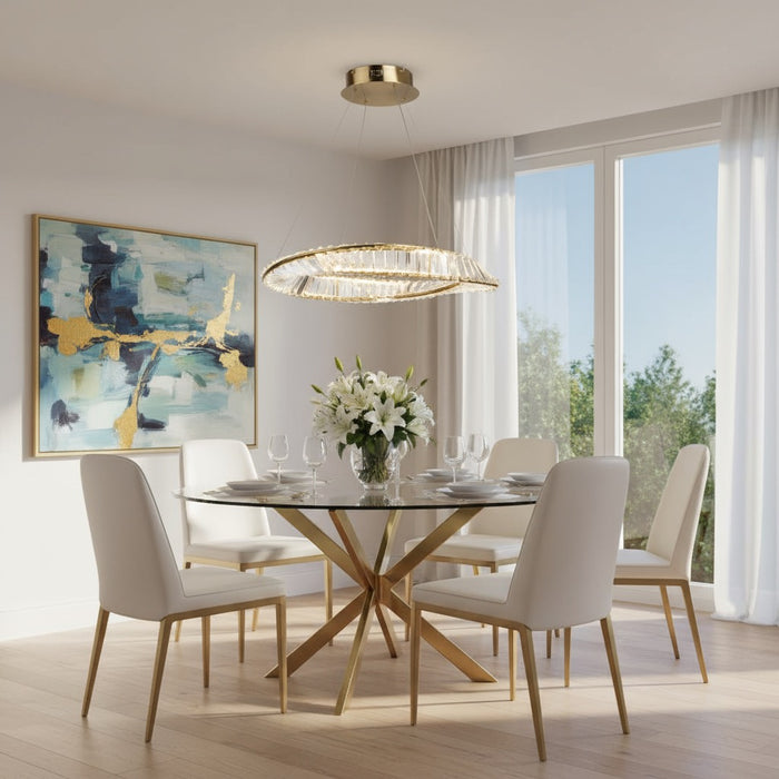 Stella LED Pendant Brushed Brass-Pendants-Artcraft-Lighting Design Store