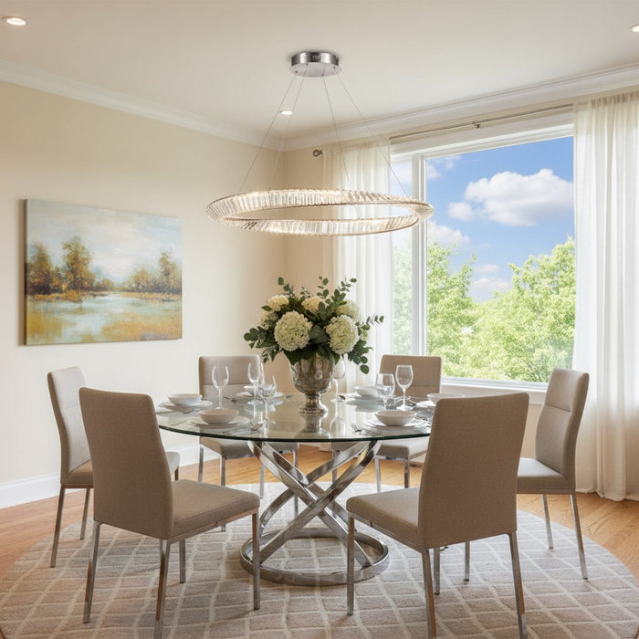 Stella LED Pendant Satin Nickel-Pendants-Artcraft-Lighting Design Store