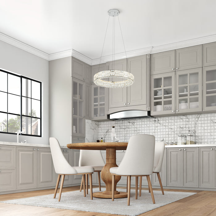 Elegance LED Chandelier Chrome-Pendants-Artcraft-Lighting Design Store