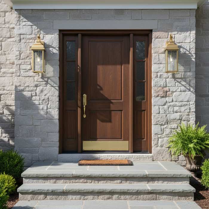 Madrid One Light Outdoor Wall Sconce Weathered Brass-Exterior-Artcraft-Lighting Design Store