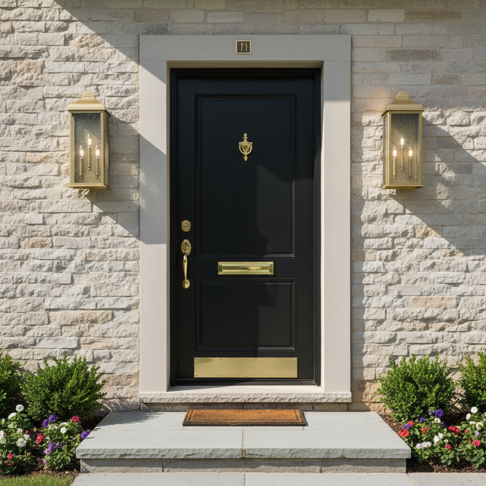 Madrid Three Light Outdoor Wall Sconce Weathered Brass-Exterior-Artcraft-Lighting Design Store