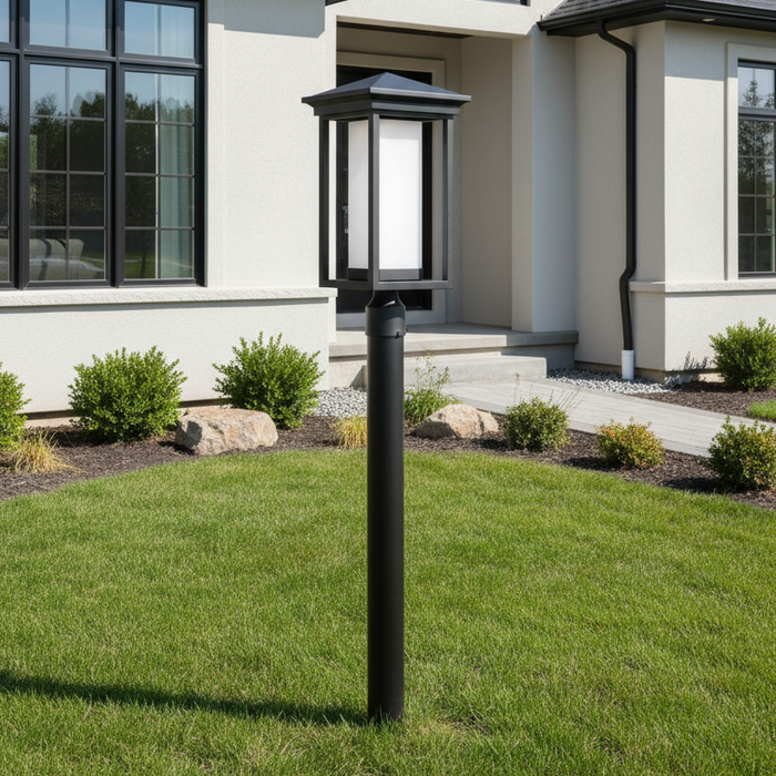 Overbrook LED Post Lantern Black-Exterior-Artcraft-Lighting Design Store