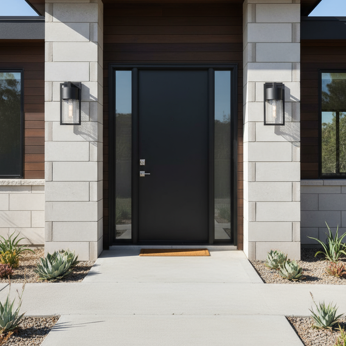 Bond LED Outdoor Wall Mount Black-Exterior-Artcraft-Lighting Design Store