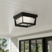 Waterbury LED Outdoor Flush Mount Black-Exterior-Artcraft-Lighting Design Store