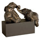 Playful Pachyderms Figurines Antique Bronze-Home Accents-Uttermost-Lighting Design Store