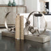Lounging Reader Bookends, Set/2 Antiqued Silver Leaf w/Light Gray Glaze-Home Accents-Uttermost-Lighting Design Store