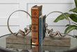 Lounging Reader Bookends, Set/2 Antiqued Silver Leaf w/Light Gray Glaze-Home Accents-Uttermost-Lighting Design Store