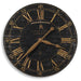 Bond Street Wall Clock Antiqued Brass-Home Accents-Uttermost-Lighting Design Store