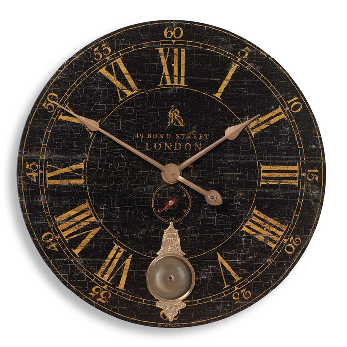Bond Street Wall Clock Laminated-Home Accents-Uttermost-Lighting Design Store