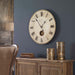Harrison Gray Wall Clock Brass-Home Accents-Uttermost-Lighting Design Store