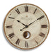 Harrison Gray Wall Clock Brass-Home Accents-Uttermost-Lighting Design Store