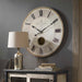 Harrison Gray 30" Wall Clock Brass-Home Accents-Uttermost-Lighting Design Store