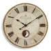 Harrison Gray 30" Wall Clock Brass-Home Accents-Uttermost-Lighting Design Store