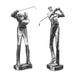 Practice Shot Sculpture, Set/2 Silver w/Matte Black Glaze-Home Accents-Uttermost-Lighting Design Store