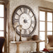 Ronan Wall Clock Dark Rustic Bronze w/Rust Gray-Home Accents-Uttermost-Lighting Design Store