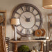 Ronan Wall Clock Dark Rustic Bronze w/Rust Gray-Home Accents-Uttermost-Lighting Design Store
