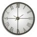 Amelie Wall Clock Rustic Bronze w/Silver Highlights-Home Accents-Uttermost-Lighting Design Store