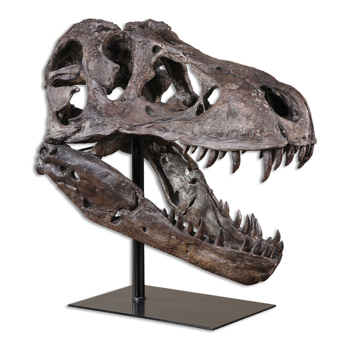 Tyrannosaurus Sculpture Brown w/Heavy Gray-Home Accents-Uttermost-Lighting Design Store