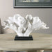 Blade Coral Statue Textured White w/Matte Black-Home Accents-Uttermost-Lighting Design Store
