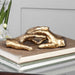 Hold My Hand Sculpture Antiqued, Gold Leaf-Home Accents-Uttermost-Lighting Design Store