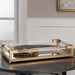 Balkan Tray Antiqued Gold Leaf-Home Accents-Uttermost-Lighting Design Store