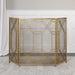 Rosen Fireplace Screen Antiqued Gold Leaf-Home Accents-Uttermost-Lighting Design Store