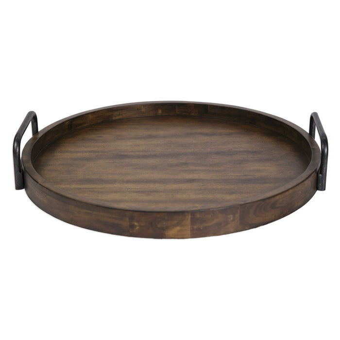 Reine Tray Wood w/Iron-Home Accents-Uttermost-Lighting Design Store