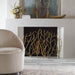 Gold Branches Fireplace Screen Bright Gold Leaf-Home Accents-Uttermost-Lighting Design Store