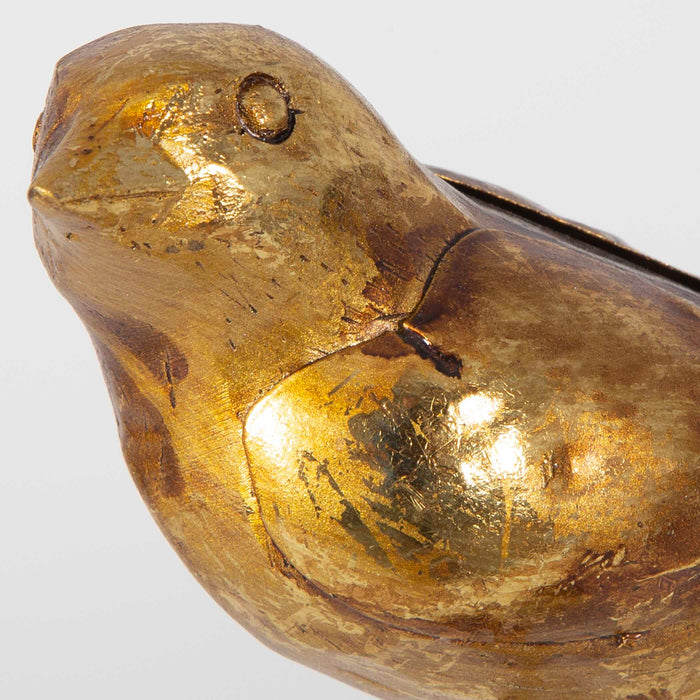 Passerines Sculpture, Set/2 Antiqued Gold Leaf-Home Accents-Uttermost-Lighting Design Store