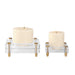 Claire Candleholders, Set/2 Brass-Home Accents-Uttermost-Lighting Design Store