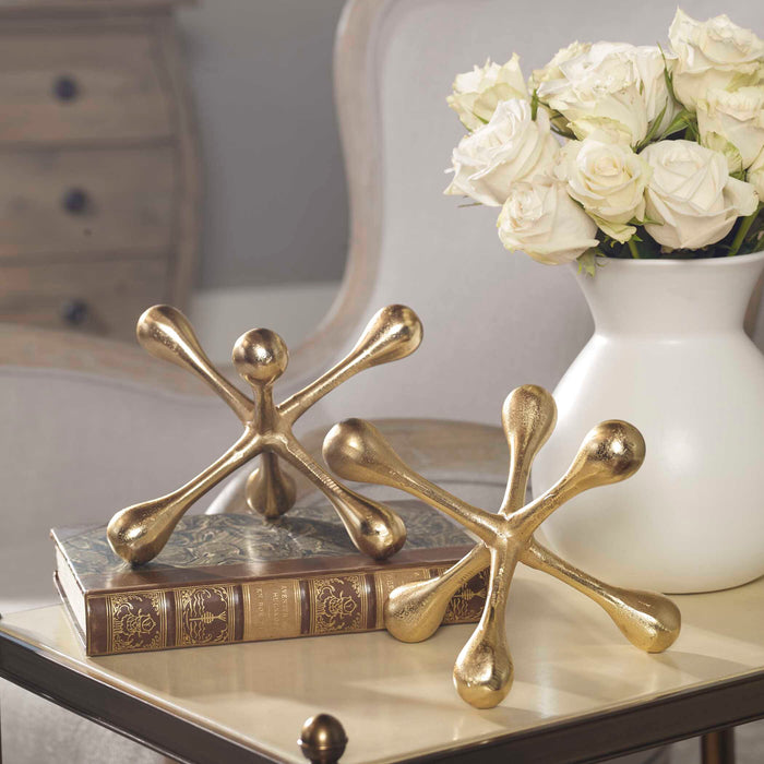 Harlan Objects, S/2 Brass-Home Accents-Uttermost-Lighting Design Store
