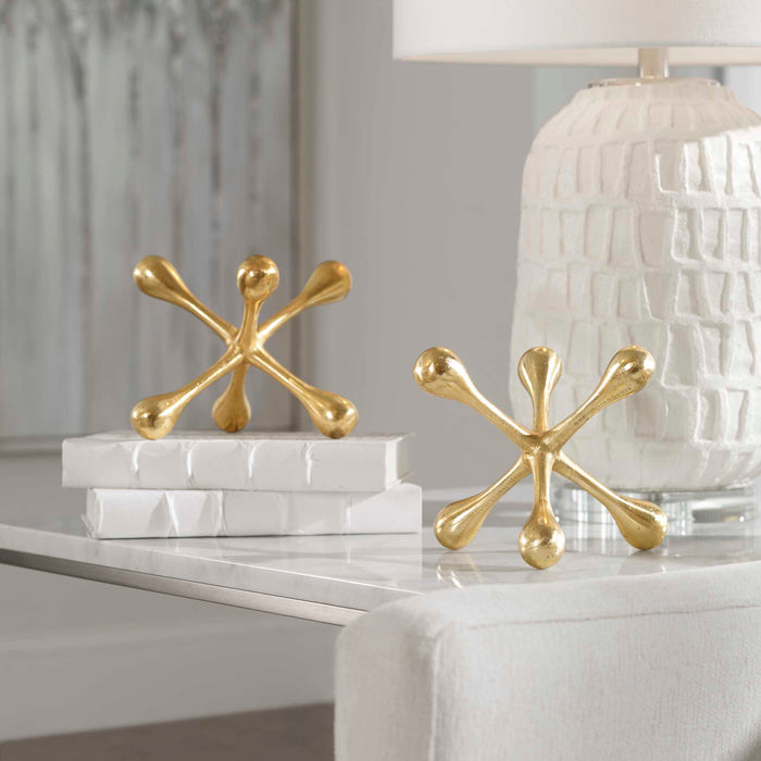 Harlan Objects, S/2 Brass-Home Accents-Uttermost-Lighting Design Store