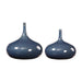 Zayan Vases, S/2 Blue-Home Accents-Uttermost-Lighting Design Store