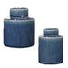 Saniya Containers, S/2 Blue-Home Accents-Uttermost-Lighting Design Store