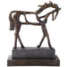 Titan Horse Sculpture Antiqued Bronze With Dark Brown-Home Accents-Uttermost-Lighting Design Store