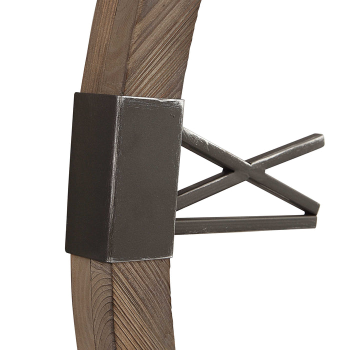 Marcelo Wall Clock Aged Iron-Home Accents-Uttermost-Lighting Design Store