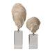 Oyster Sculpture, Set/2 Aged Ivory-Home Accents-Uttermost-Lighting Design Store