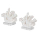 Charbel Bookends, Set/2 White-Home Accents-Uttermost-Lighting Design Store