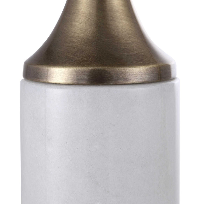 Castiel Candleholders, Set/2 Antique Brushed Brass-Home Accents-Uttermost-Lighting Design Store