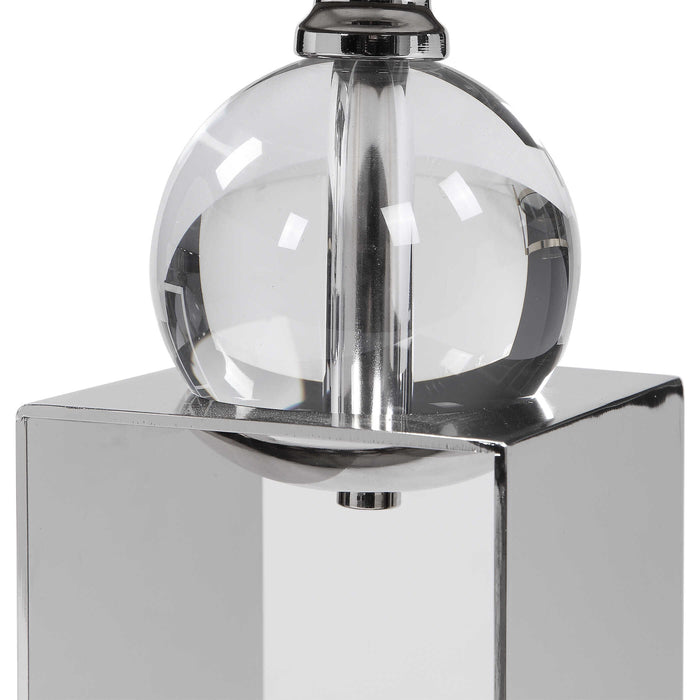 Lucian Candleholders, Set/2 Polished Nickel-Home Accents-Uttermost-Lighting Design Store