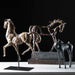 Caballo Sculpture Aged Silver w/Gol-Home Accents-Uttermost-Lighting Design Store