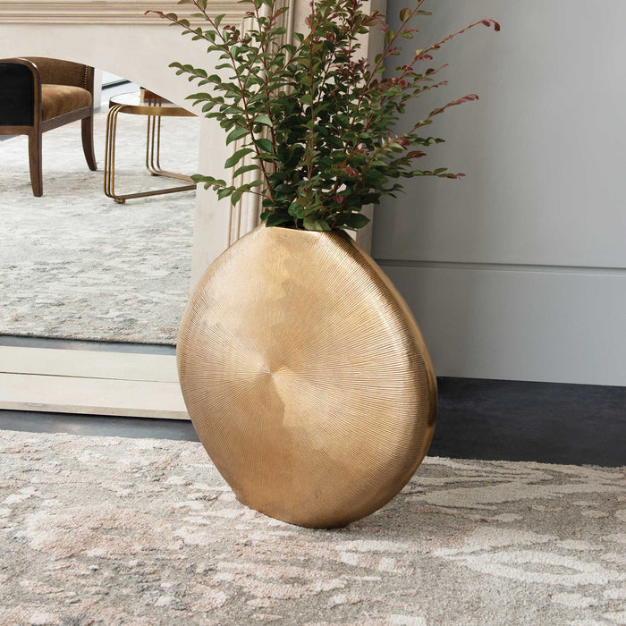 Gretchen Vase Champagne Silver-Home Accents-Uttermost-Lighting Design Store