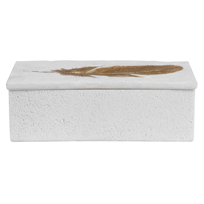 Nephele Box Aged White-Home Accents-Uttermost-Lighting Design Store