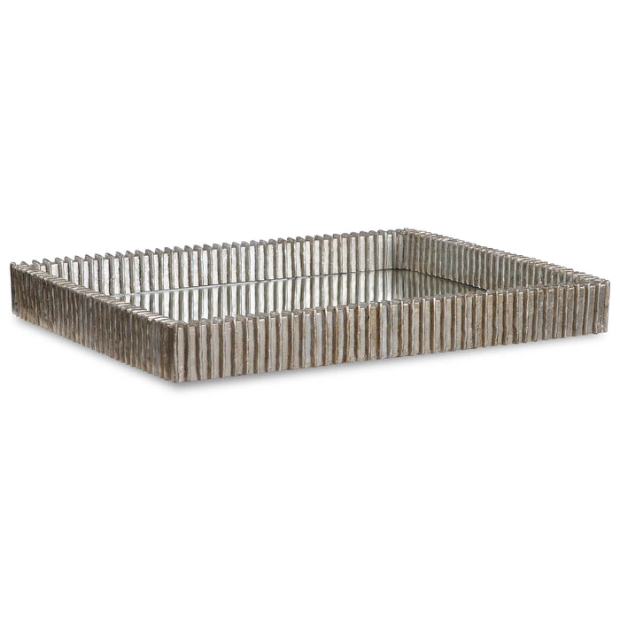 Talmage Tray Silver Leaf-Home Accents-Uttermost-Lighting Design Store