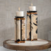 Illini Candleholders, S/2 Natural Coral Stone-Home Accents-Uttermost-Lighting Design Store
