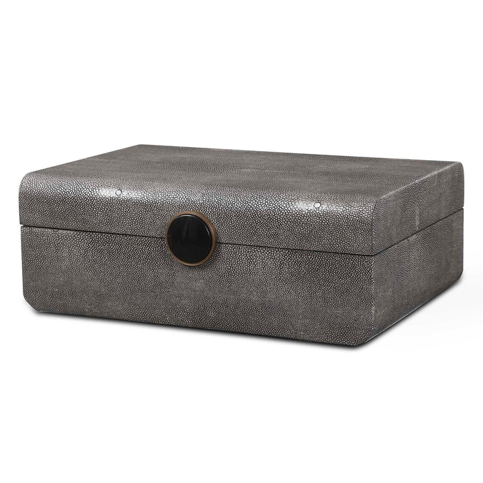 Lalique Box Brushed Antique Brass-Home Accents-Uttermost-Lighting Design Store