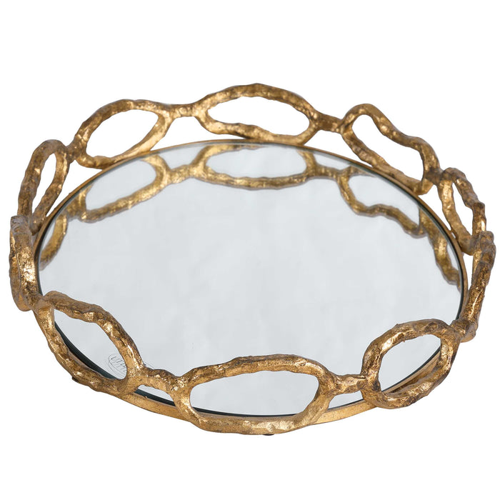 Cable Tray Gold Leaf-Home Accents-Uttermost-Lighting Design Store