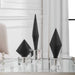 Alize Sculptures, S/3 Marble Atop Crystal Bases-Home Accents-Uttermost-Lighting Design Store
