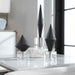 Alize Sculptures, S/3 Marble Atop Crystal Bases-Home Accents-Uttermost-Lighting Design Store