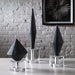 Alize Sculptures, S/3 Marble Atop Crystal Bases-Home Accents-Uttermost-Lighting Design Store